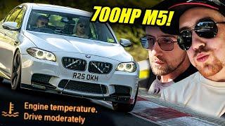 HOT 700 HP BMW F10 M5 Cooking the Nürburgring!