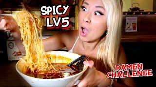 LV5 SPICY CHALLENGE at Enza Ramen in Las Vegas in Record TIME!?!?! #RainaisCrazy