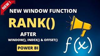 New DAX Function for Visual Level Calculation RANK()| Sort Matrix visual based on Multiple Columns