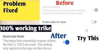 How to fix Restricted Mode in youtube turned on by Network administrator | Disable Restricted Mode