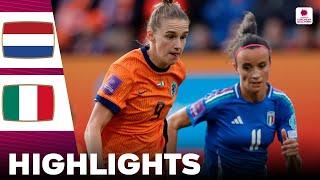 Netherlands vs Italy | Highlights | Women's Euro Qualifiers 12-07-2024