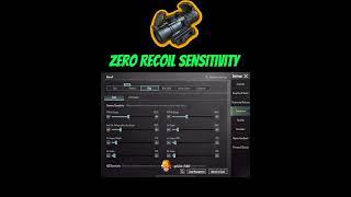 Zero recoil sensitivity Settings for 3x Scope | BGMI / PUBG Mobile Settings Guide  #shorts