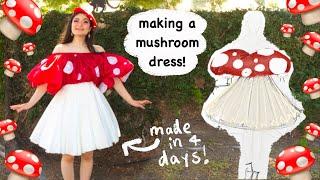   making a mushroom dress!  