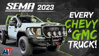 Every Chevy SIlverado and GMC Sierra at SEMA 2023! | Silverado, Sierra, Canyons and MORE!