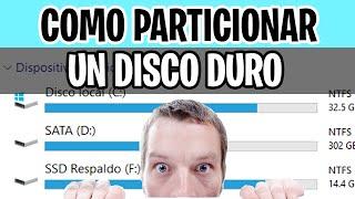 COMO CREAR PARTICIONES DE DISCO DURO EN WINDOWS 10 - SIN PROGRAMAS