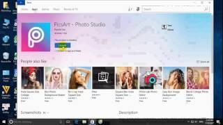 App: PicsArt photostudio windows 10 (Update 19/01/2017) 