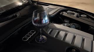 Audi A8 W12 Wine Glass Test #shorts #w12