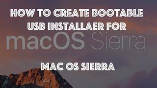 How to create bootable USB Install Disk for MacOS Sierra 10 12