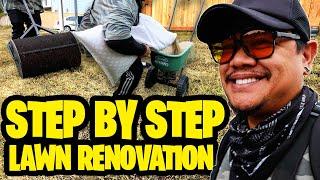 Best Lawn Renovation Method 100% SUCCESS RATE! ~ Skip the rest this process works! SPRING OR FALL!