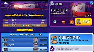 Solo Challenge Perfect Heist 10 Moves Plunder Pirates+Swap Freely Score 850