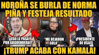 Noroña se burla de la Derrota de Norma Piña Donald Trump próximo presidente de USA