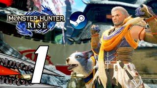 Monster Hunter Rise PC - Gameplay Playthrough Part 1 (60FPS)