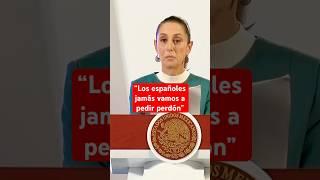 Sheinbaum habla de los insultos a su persona del partido político VOX de España #shorts