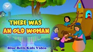 There Was An Old Woman I English Rhymes for Kids | Play with Rhymes - 3 | Blue Bells Kids Video