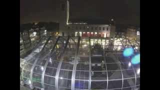 Veldeman timelapse of installation transparent TFS for ice rink Ostend