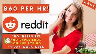 Reddit is Hiring Remote! + No Interview No Experience HIGH PAYING Remote Work From Home Jobs 2025