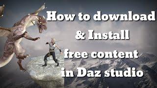 How to download & install free content in daz Studio