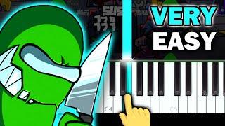 Reactor - FNF Vs. Imposter V3 - VERY EASY Piano tutorial