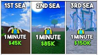 The Fastest Way To Get Money In All Seas! (Blox Fruits)