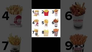 Who has the best French fries?