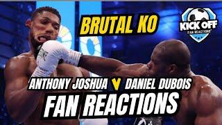 ANTHONY JOSHUA V DANIEL DUBOIS || BOXING FIGHT HIGHLIGHTS FANS REACTION || BRUTAL KO || HEAVYWEIGHT