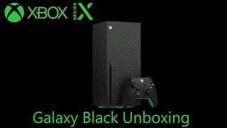 Xbox Series X Galaxy Black Unboxing