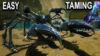 ARK EASY KARKINOS TAMING + ALL ABILITIES!! Ark Aberration How To Tame Giant Crab