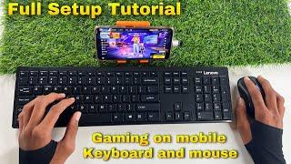 Keyboard or mouse se mobile phone me free fire PC(computer) ke jaise kaise khele full setup tutorial