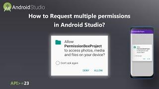 How to Request multiple  permissions in Android Studio?