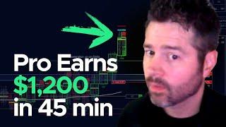 Watch This Pro Make $1,200 In 45 Minutes Trading The E-Mini S&P 500