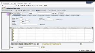 How to create a Purchase Order in SAP - SAP MM basic Video