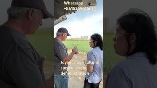 Joyance jt40 agricultural sprayer drone demonstration for Argentina client #drone