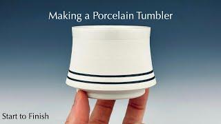 Throwing a Minimalist Porcelain Tumbler - From Start to Finish