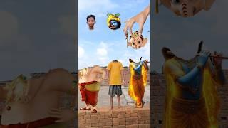 Jay Ganesha Deva _Lord krishna wrong head challenge_vfx Bhakti video_#ashortaday #shorts #vfx