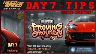 NFS No Limits | Ferrari 812 Superfast - Proving Grounds | Day 7 - WINNING + TIPS