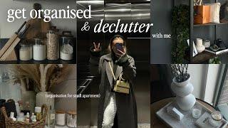 get organised & declutter with me | small apartment organisation tips 🪴