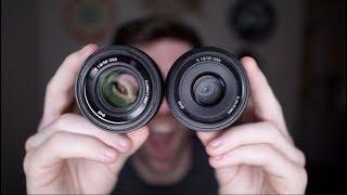 Sony a6000 35mm f1.8 vs 50mm f1.8! (Review)