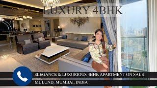 Luxury 4bhk apartment on Sale, Mulund, Mumbai suburb, India