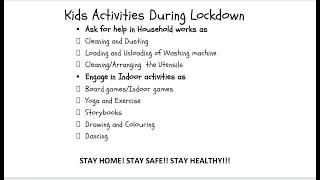 How to engage kids at home|Kids activities at home|Lockdown activities by Dipisha