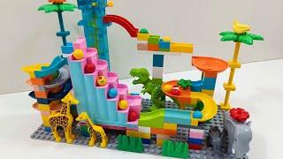 Relax with LEGO Duplo's COLORFUL Marble Run Adventure!