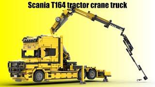 Scania T164 Topline tractor crane truck - Lego MOC by OldOlneyLego