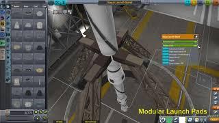 KSP Modular Launch Pads Adjustable Arm Demo