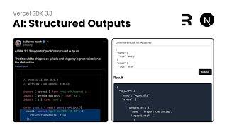 Vercel AI SDK: Structured Outputs with Zod and JSON