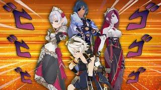 MONDSTADT 4 STARS SUPREMACY VS ALL BOSSES IN TEYVAT - GENSHIN IMPACT