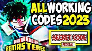 *NEW* BOKU NO ROBLOX CODES 2023 – CODES FOR BOKU NO ROBLOX REMASTERED