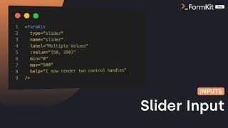 Slider Input for VueJS · FormKit Pro