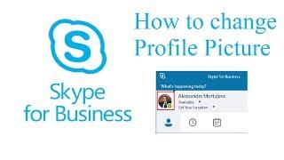 Office 365, Skype for Business, How to change Profile picture