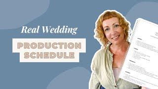 Real Wedding Florist Production Schedule   Including Free Example Timeline PDF