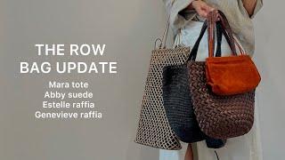 REVIEW - The Row Mara tote, Estelle raffia bag, Genevieve raffia bag, Abby suede bag