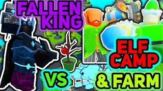 8 ELF CAMP & FARMS VS FALLEN MODE - Tower Defense Simulator